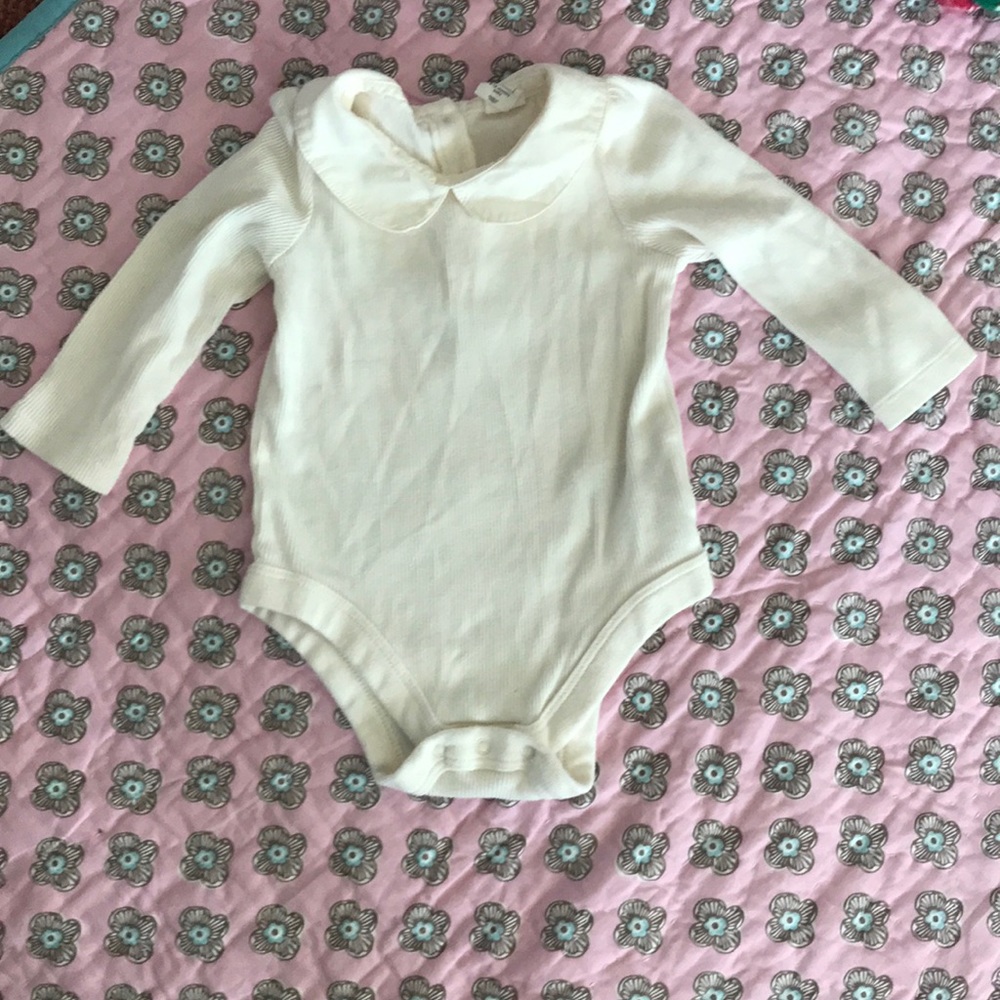 Peter Pan collar onesie